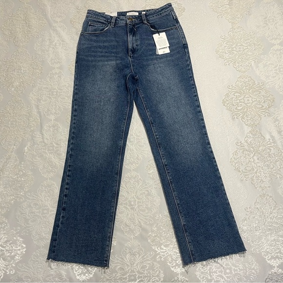 A loves A Straight Leg High Rise Jean NWT Medium Wash Size 29 - Picture 1 of 10